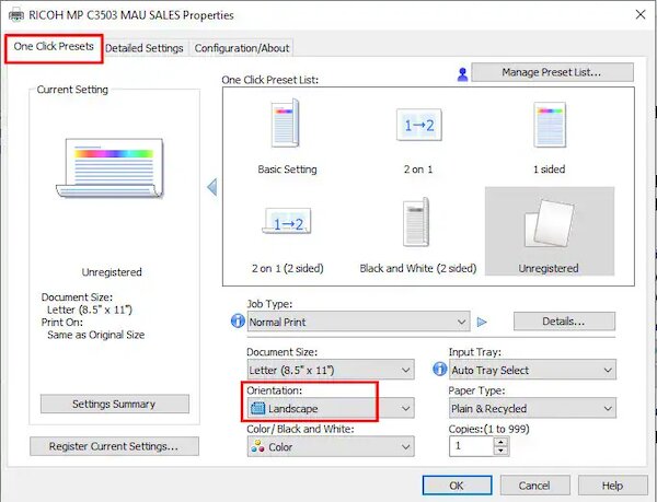 Hướng dẫn cách chỉnh in 2 mặt giấy ngang không bị ngược
